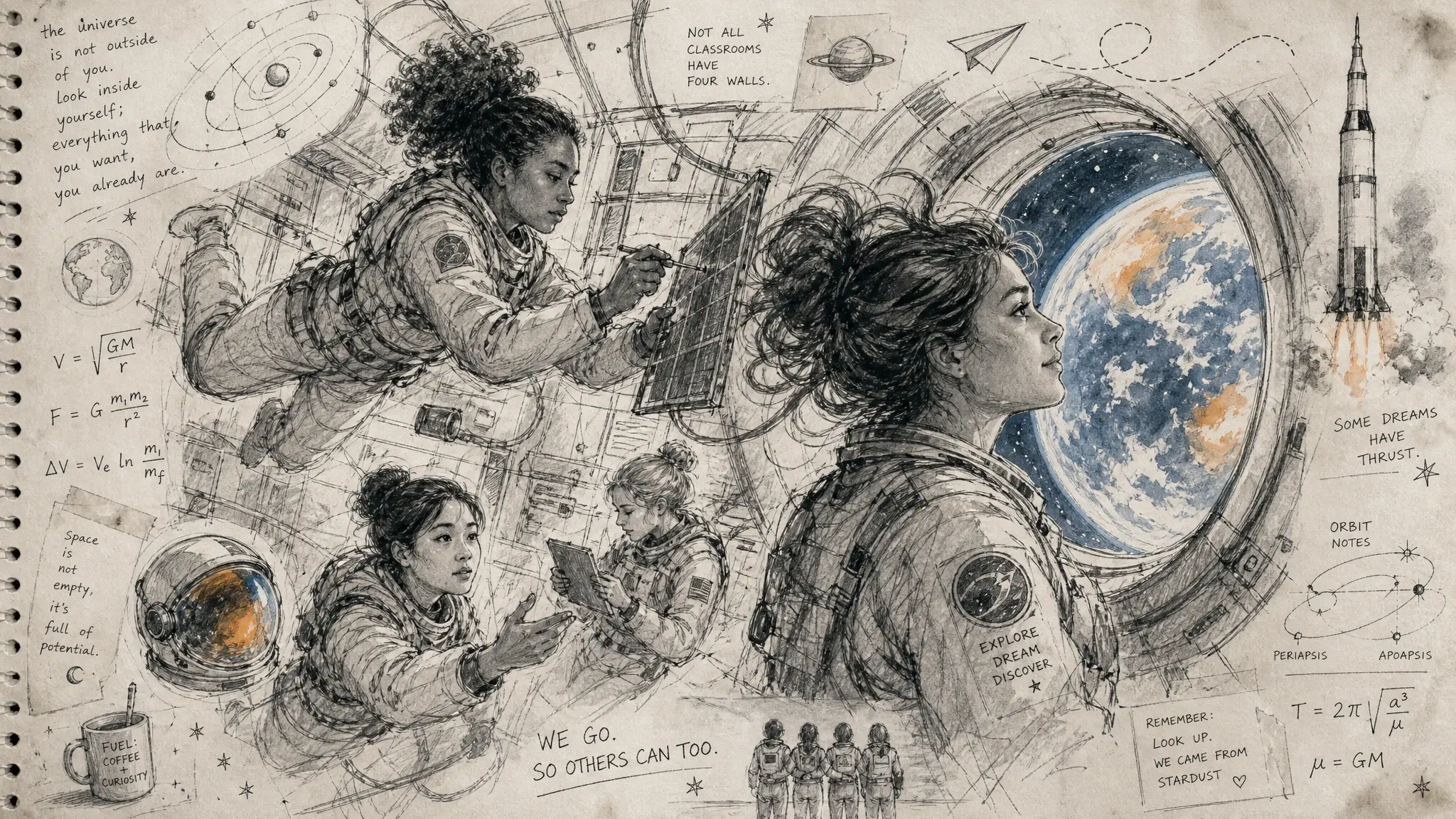 Woman in space